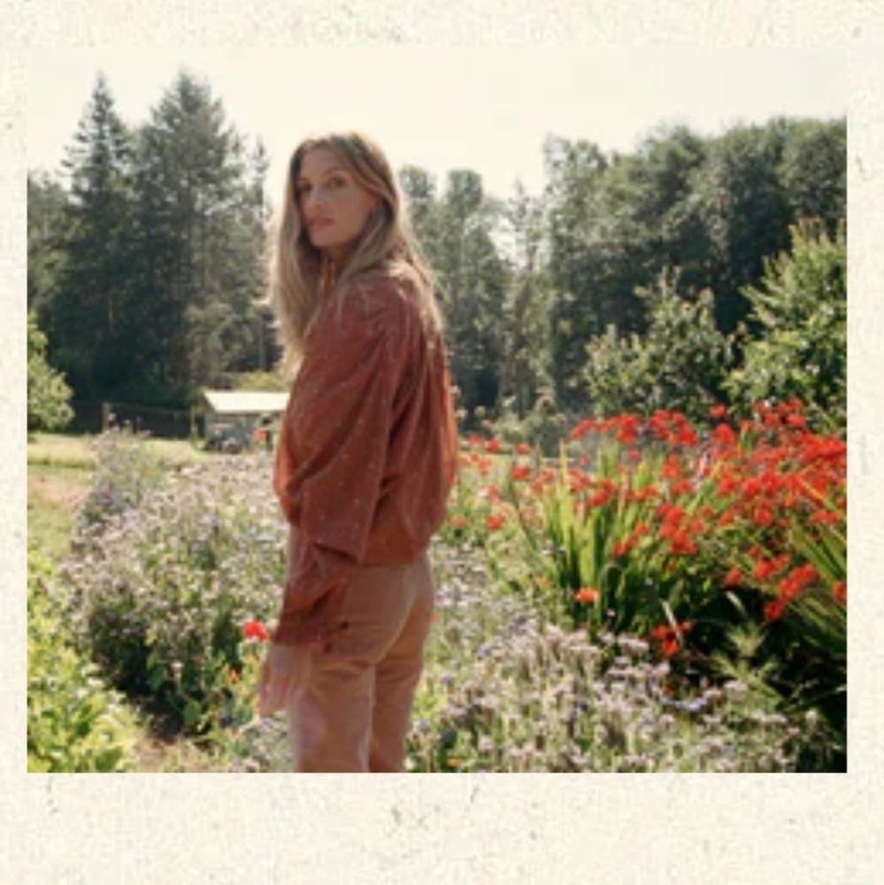 DOEN ROSE TOP in TAMARILLO PRAIRIE PAISLEY Size M